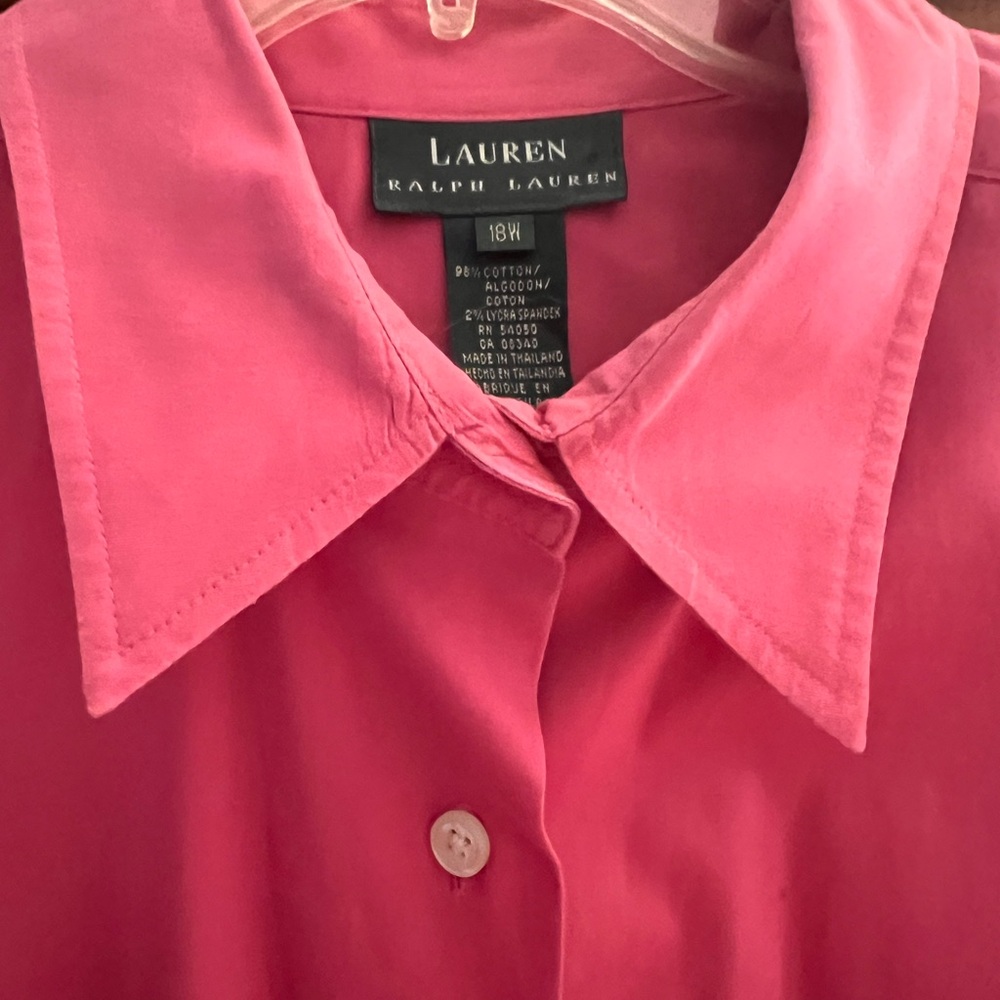 Lauren Ralph Lauren Rose Button-Up Blouse